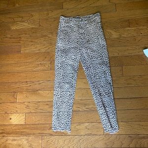cheetah print jeans